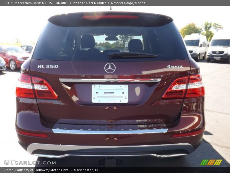 Cinnabar Red Metallic / Almond Beige/Mocha 2015 Mercedes-Benz ML 350 4Matic