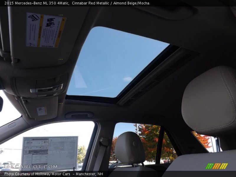 Cinnabar Red Metallic / Almond Beige/Mocha 2015 Mercedes-Benz ML 350 4Matic