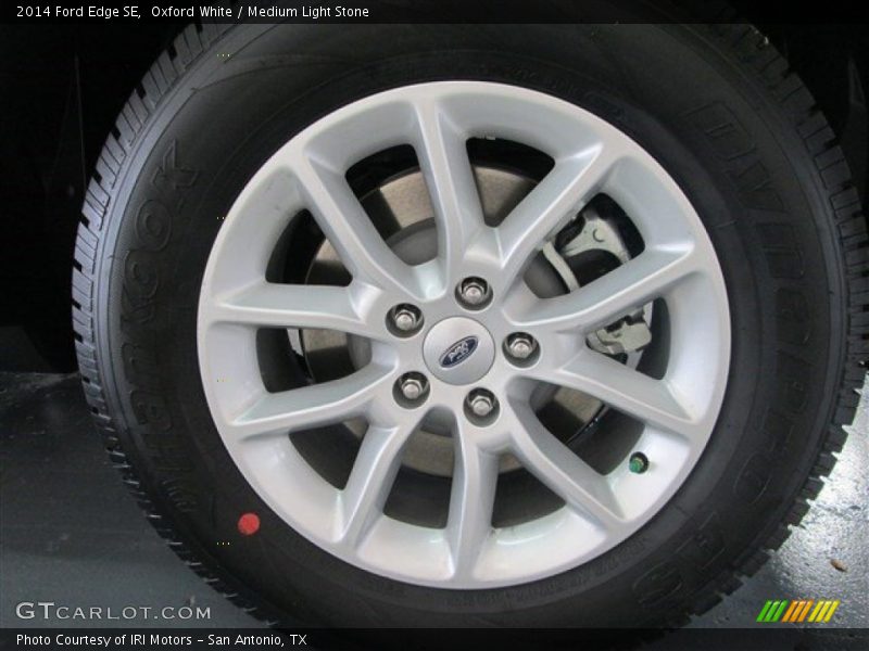 Oxford White / Medium Light Stone 2014 Ford Edge SE