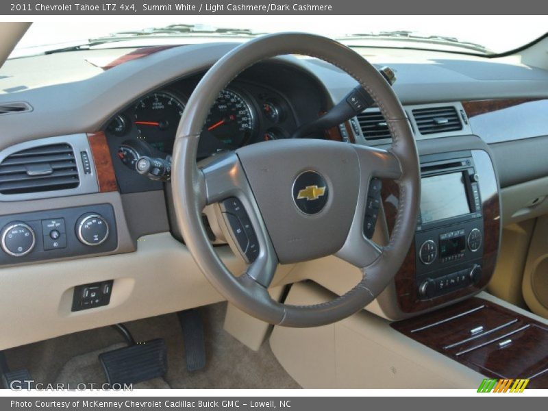 Summit White / Light Cashmere/Dark Cashmere 2011 Chevrolet Tahoe LTZ 4x4