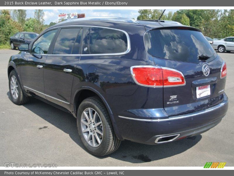 Dark Sapphire Blue Metallic / Ebony/Ebony 2015 Buick Enclave Leather