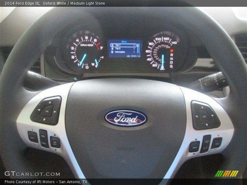 Oxford White / Medium Light Stone 2014 Ford Edge SE