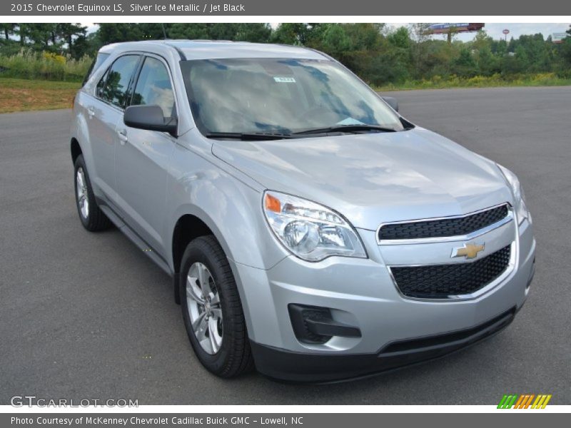 Silver Ice Metallic / Jet Black 2015 Chevrolet Equinox LS