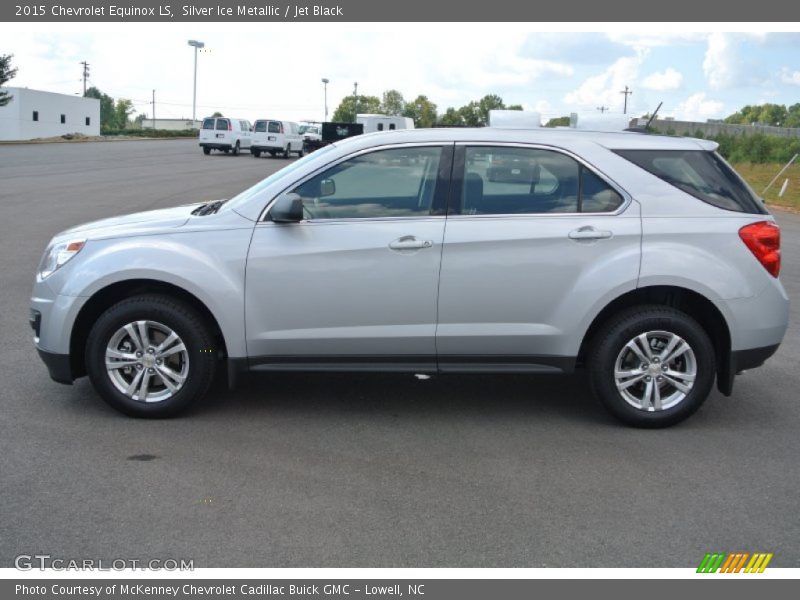 Silver Ice Metallic / Jet Black 2015 Chevrolet Equinox LS