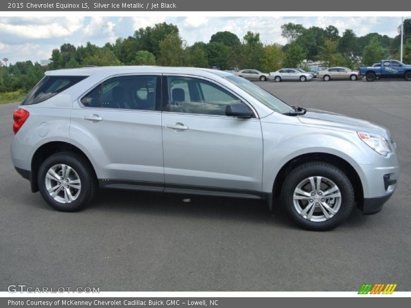 Silver Ice Metallic / Jet Black 2015 Chevrolet Equinox LS