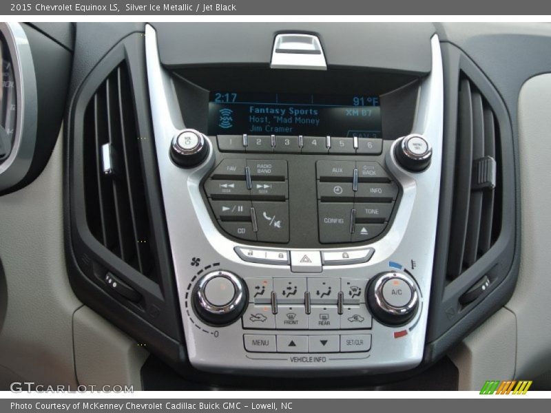 Silver Ice Metallic / Jet Black 2015 Chevrolet Equinox LS