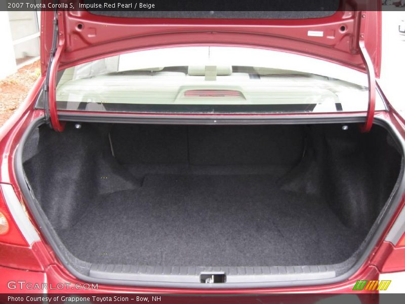 Impulse Red Pearl / Beige 2007 Toyota Corolla S