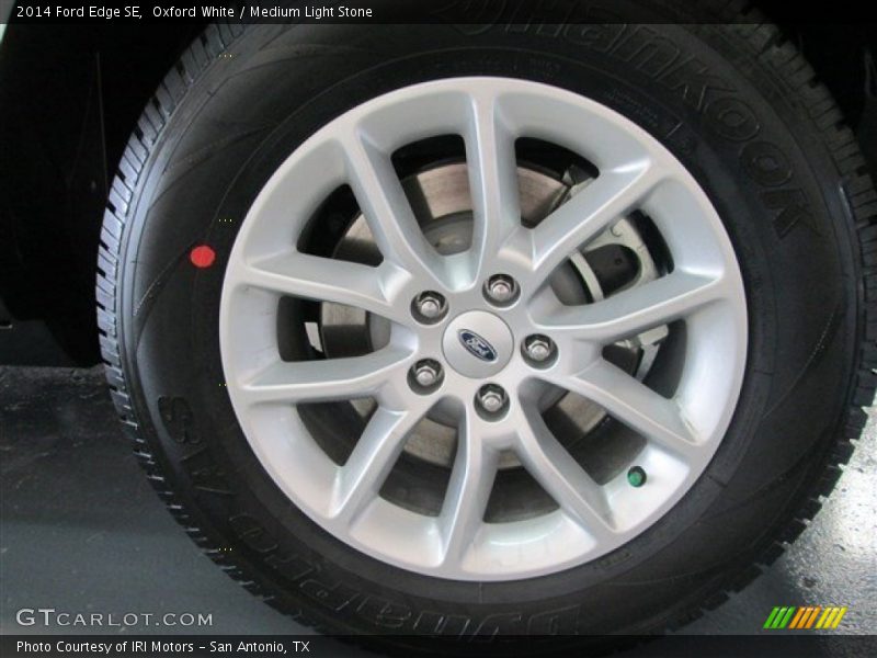 Oxford White / Medium Light Stone 2014 Ford Edge SE