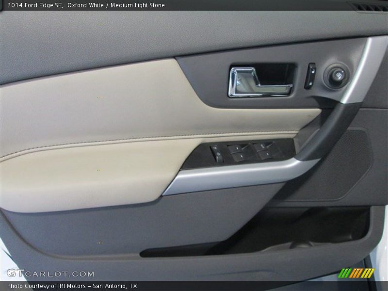 Oxford White / Medium Light Stone 2014 Ford Edge SE