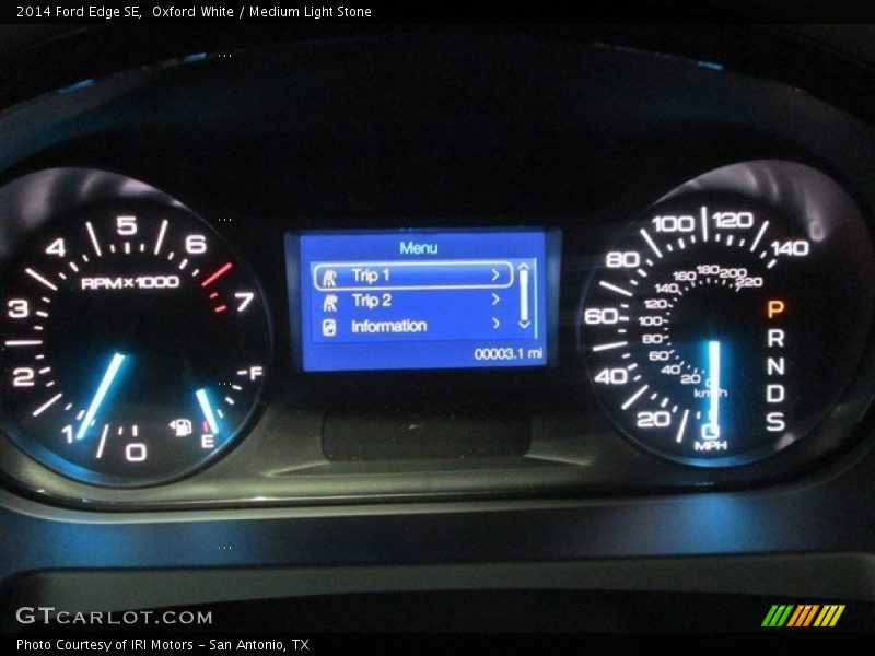 Oxford White / Medium Light Stone 2014 Ford Edge SE