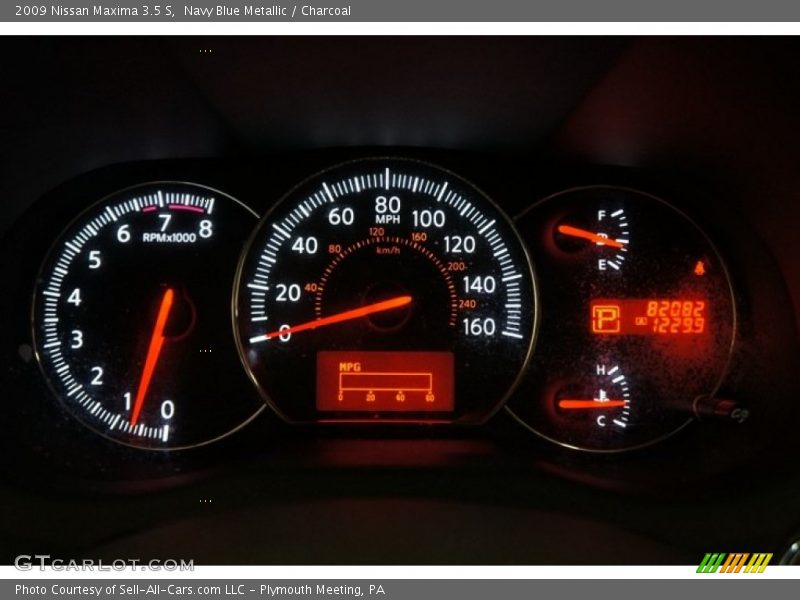 Navy Blue Metallic / Charcoal 2009 Nissan Maxima 3.5 S