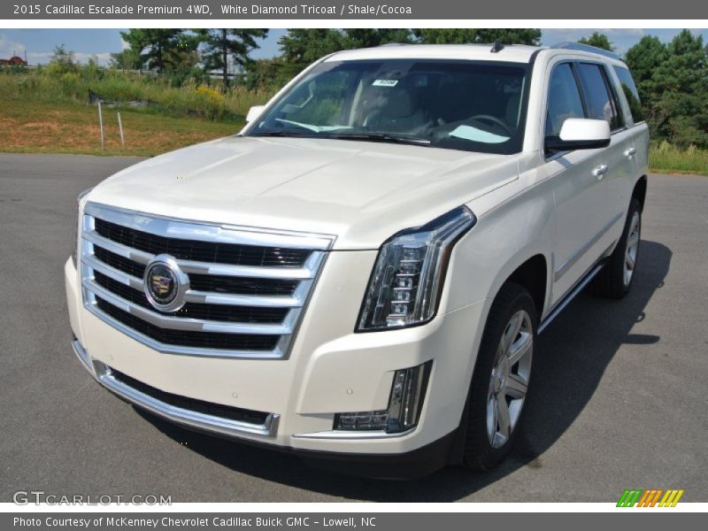 White Diamond Tricoat / Shale/Cocoa 2015 Cadillac Escalade Premium 4WD
