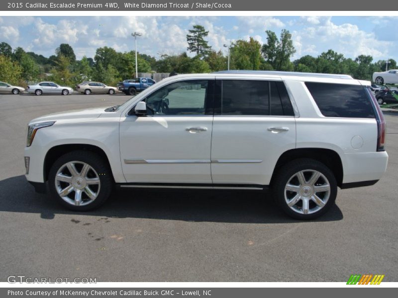 White Diamond Tricoat / Shale/Cocoa 2015 Cadillac Escalade Premium 4WD