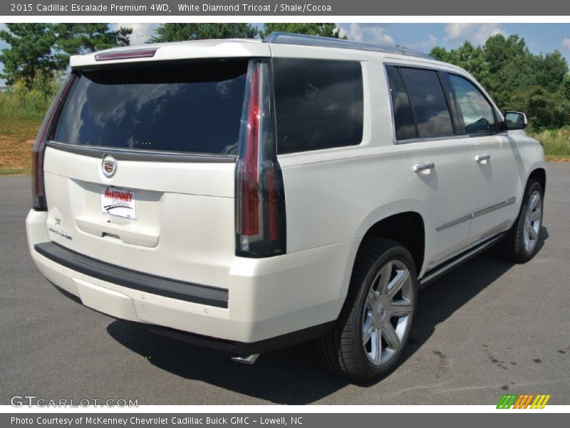 White Diamond Tricoat / Shale/Cocoa 2015 Cadillac Escalade Premium 4WD