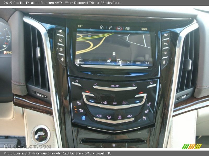 White Diamond Tricoat / Shale/Cocoa 2015 Cadillac Escalade Premium 4WD