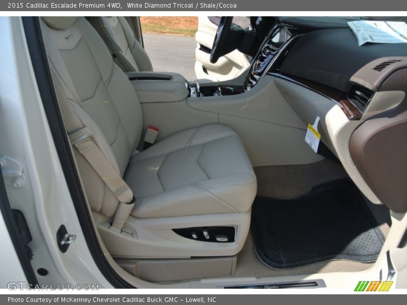 White Diamond Tricoat / Shale/Cocoa 2015 Cadillac Escalade Premium 4WD