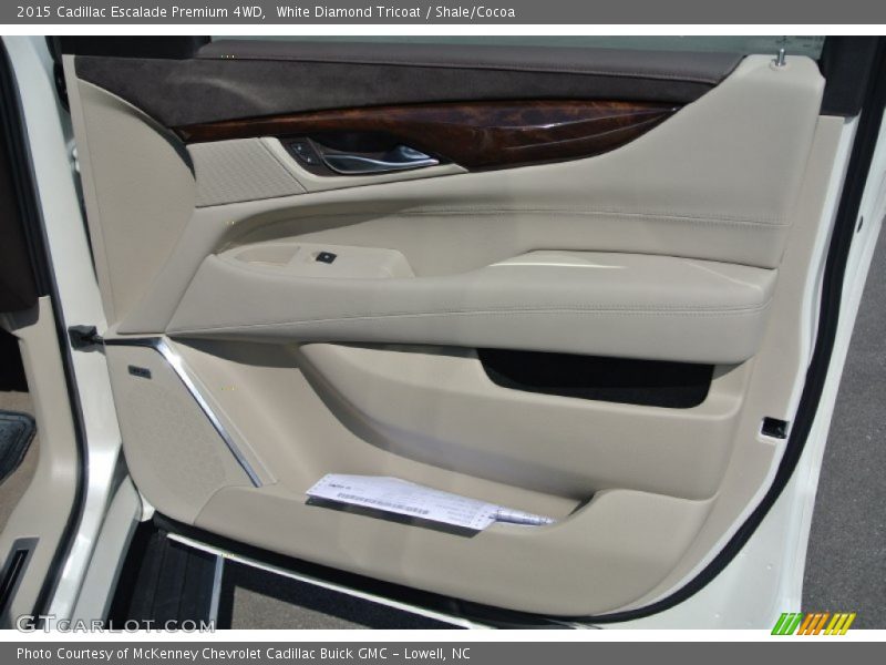 White Diamond Tricoat / Shale/Cocoa 2015 Cadillac Escalade Premium 4WD