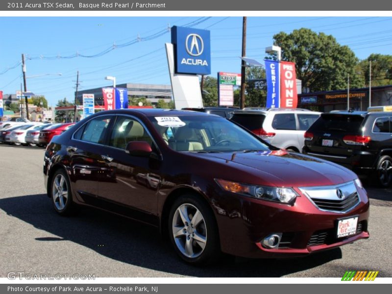 Basque Red Pearl / Parchment 2011 Acura TSX Sedan