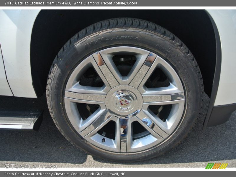 White Diamond Tricoat / Shale/Cocoa 2015 Cadillac Escalade Premium 4WD