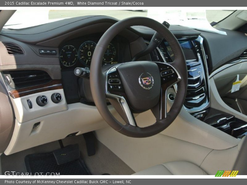 White Diamond Tricoat / Shale/Cocoa 2015 Cadillac Escalade Premium 4WD