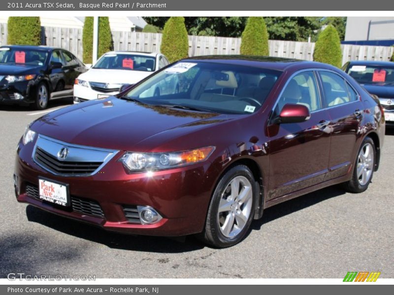Basque Red Pearl / Parchment 2011 Acura TSX Sedan
