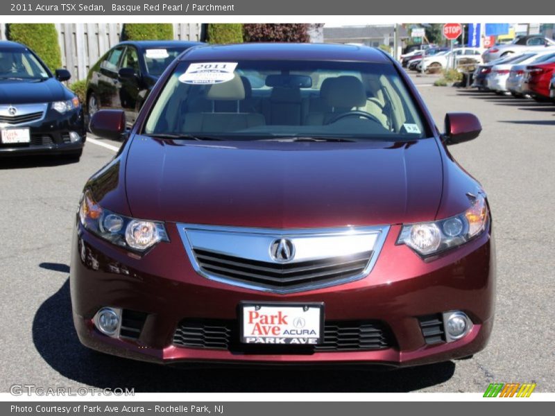 Basque Red Pearl / Parchment 2011 Acura TSX Sedan