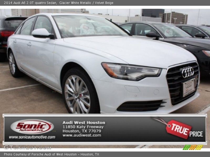 Glacier White Metallic / Velvet Beige 2014 Audi A6 2.0T quattro Sedan