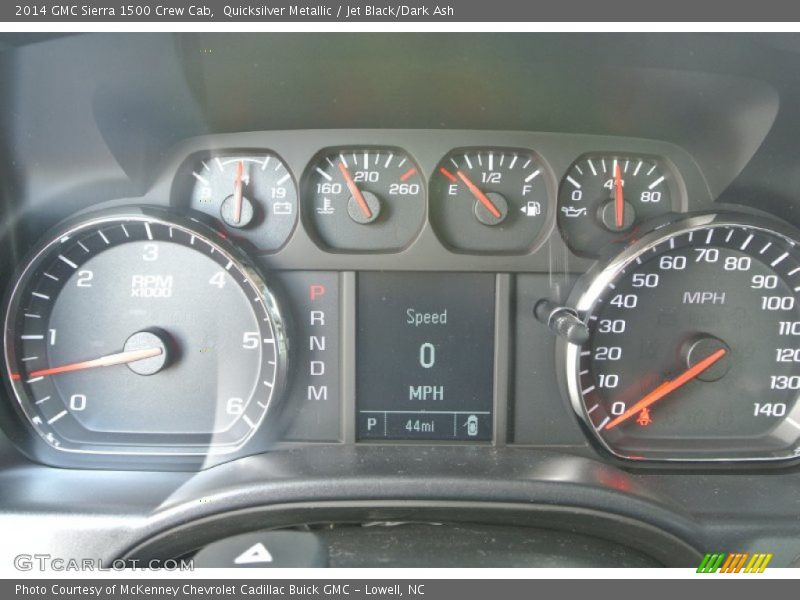 Quicksilver Metallic / Jet Black/Dark Ash 2014 GMC Sierra 1500 Crew Cab