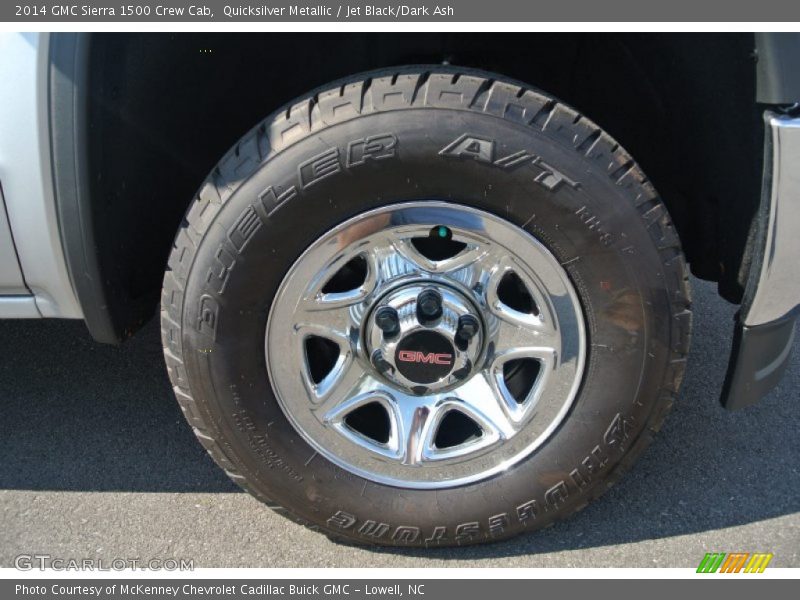 Quicksilver Metallic / Jet Black/Dark Ash 2014 GMC Sierra 1500 Crew Cab