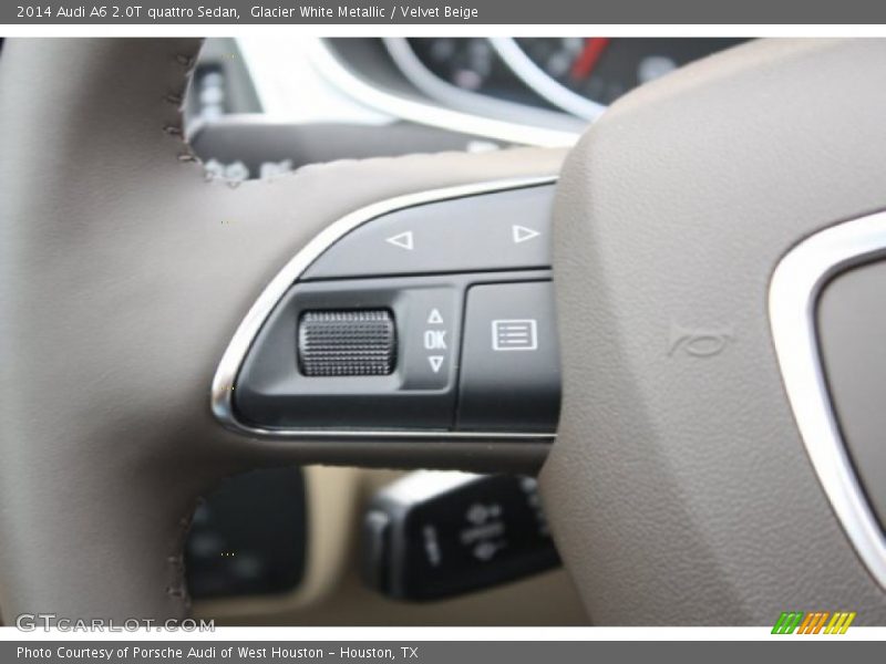 Glacier White Metallic / Velvet Beige 2014 Audi A6 2.0T quattro Sedan