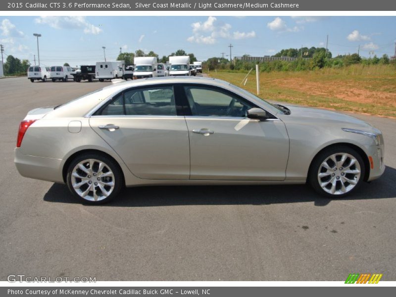 Silver Coast Metallic / Light Cashmere/Medium Cashmere 2015 Cadillac CTS 3.6 Performance Sedan