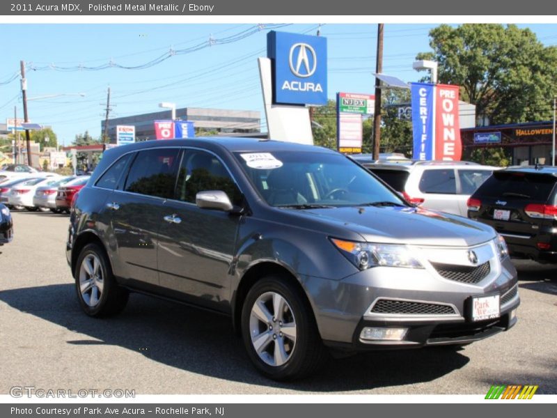 Polished Metal Metallic / Ebony 2011 Acura MDX