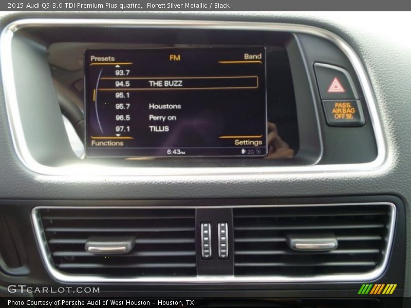 Florett Silver Metallic / Black 2015 Audi Q5 3.0 TDI Premium Plus quattro