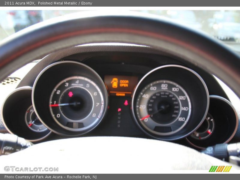 Polished Metal Metallic / Ebony 2011 Acura MDX