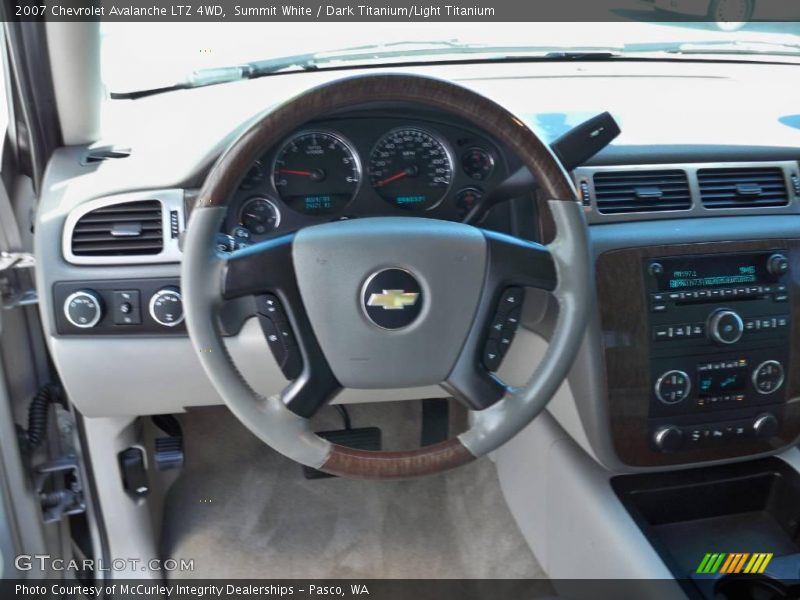 Summit White / Dark Titanium/Light Titanium 2007 Chevrolet Avalanche LTZ 4WD
