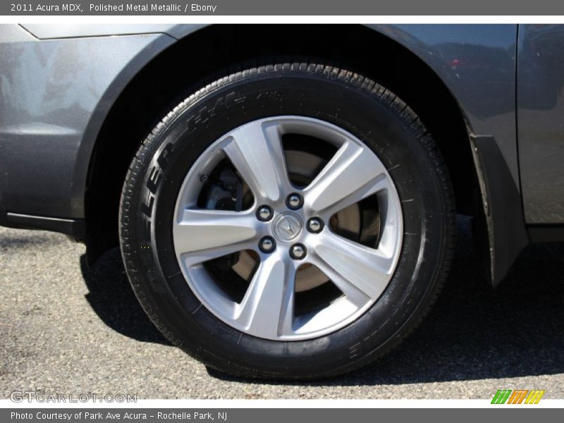 Polished Metal Metallic / Ebony 2011 Acura MDX