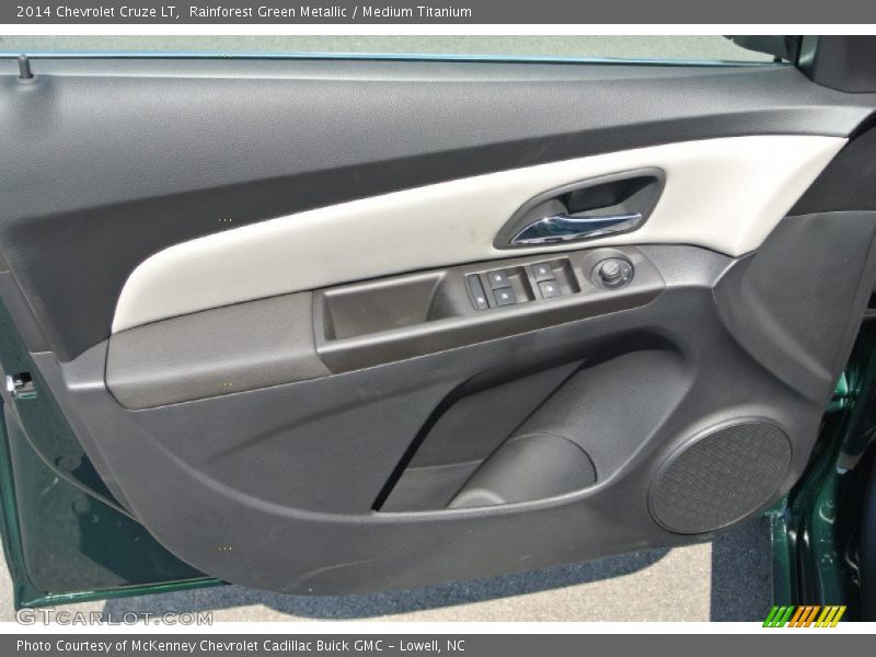 Rainforest Green Metallic / Medium Titanium 2014 Chevrolet Cruze LT
