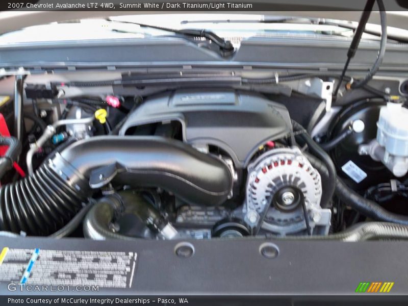 Summit White / Dark Titanium/Light Titanium 2007 Chevrolet Avalanche LTZ 4WD