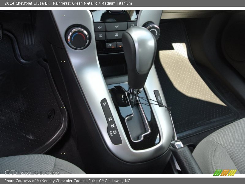 Rainforest Green Metallic / Medium Titanium 2014 Chevrolet Cruze LT