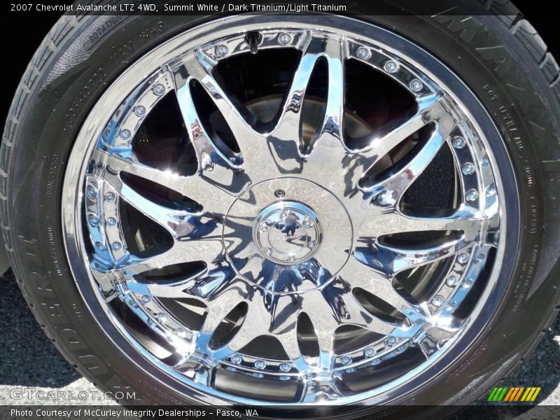 Summit White / Dark Titanium/Light Titanium 2007 Chevrolet Avalanche LTZ 4WD
