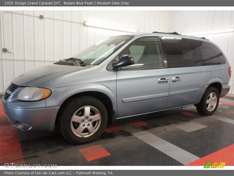 Butane Blue Pearl / Medium Slate Gray 2005 Dodge Grand Caravan SXT