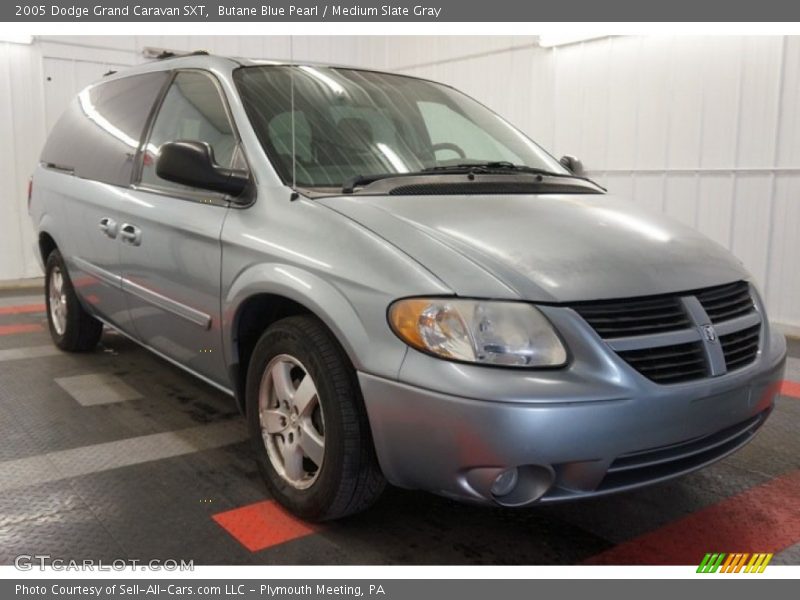Butane Blue Pearl / Medium Slate Gray 2005 Dodge Grand Caravan SXT