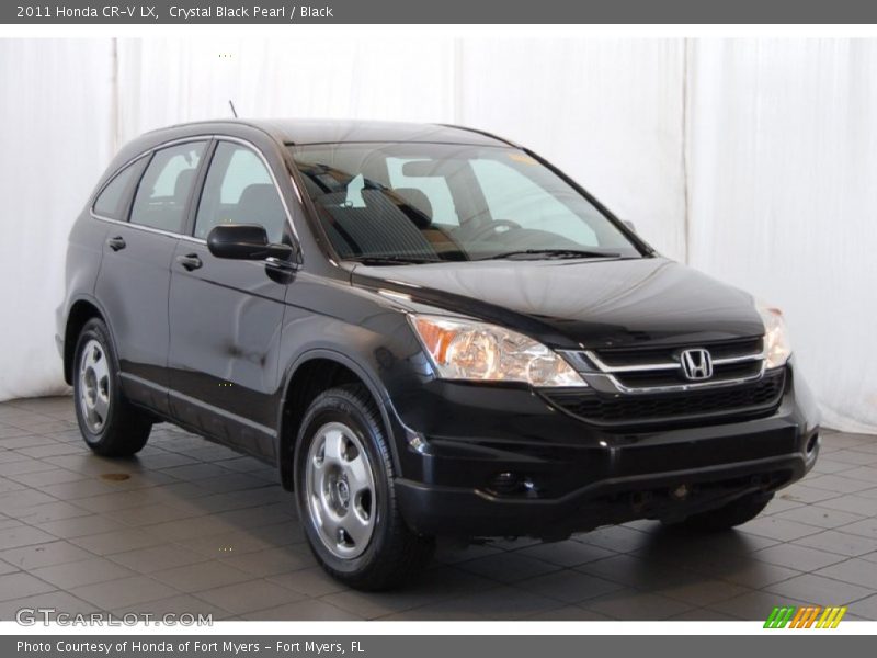 Crystal Black Pearl / Black 2011 Honda CR-V LX