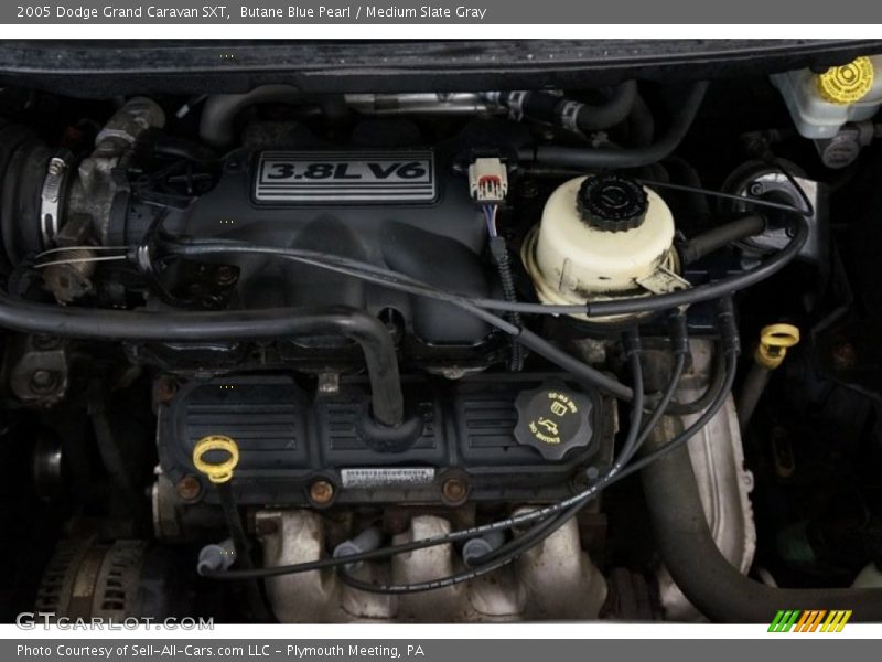 Butane Blue Pearl / Medium Slate Gray 2005 Dodge Grand Caravan SXT