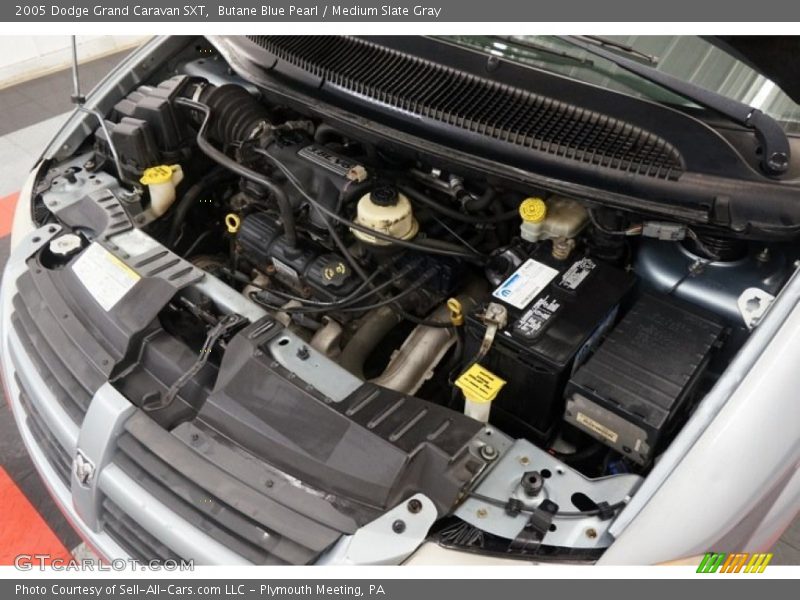 Butane Blue Pearl / Medium Slate Gray 2005 Dodge Grand Caravan SXT