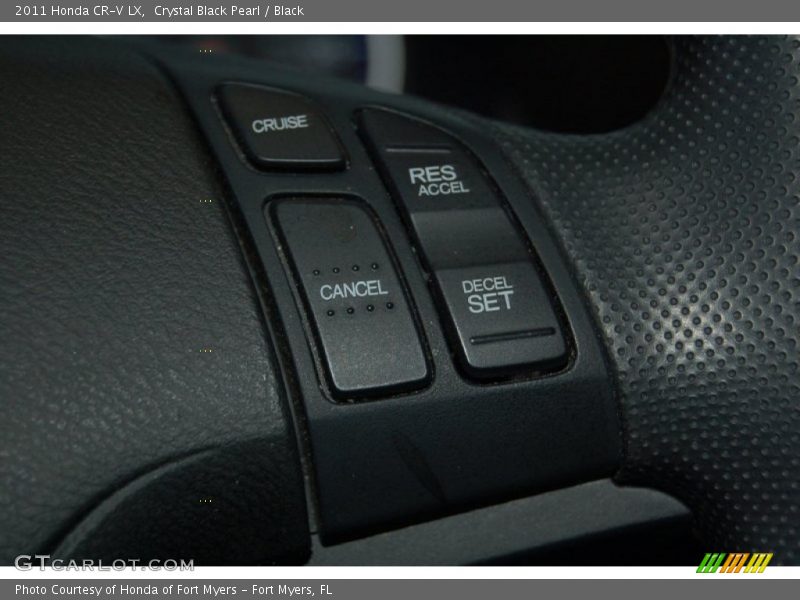 Crystal Black Pearl / Black 2011 Honda CR-V LX