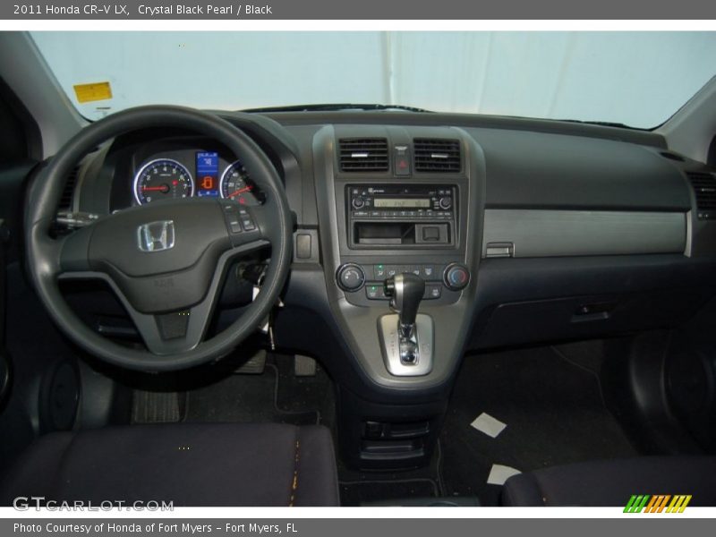 Crystal Black Pearl / Black 2011 Honda CR-V LX