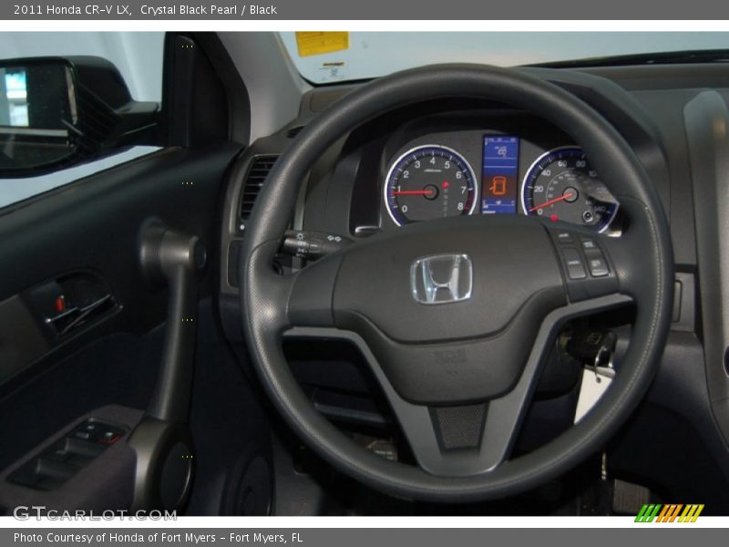Crystal Black Pearl / Black 2011 Honda CR-V LX