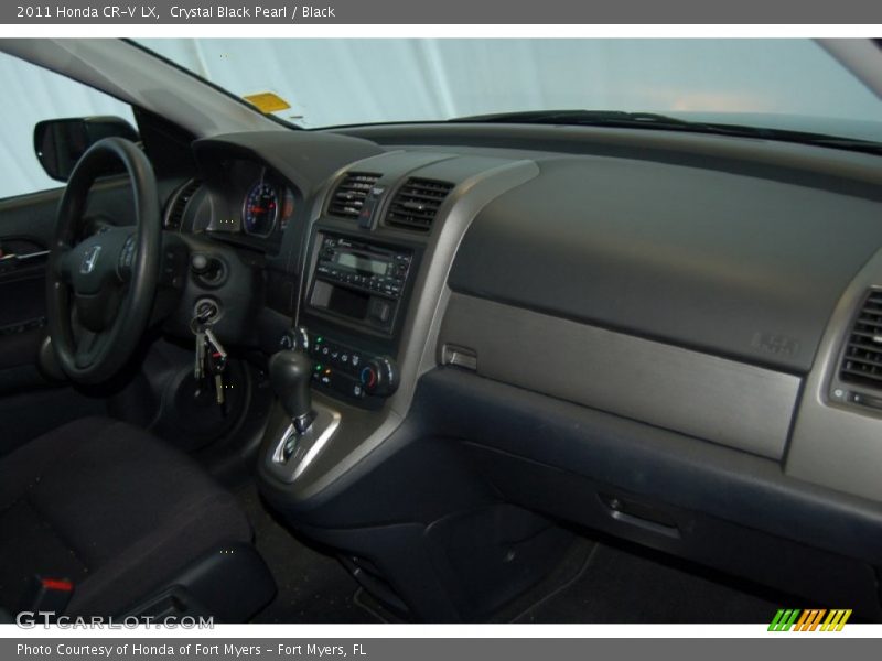 Crystal Black Pearl / Black 2011 Honda CR-V LX