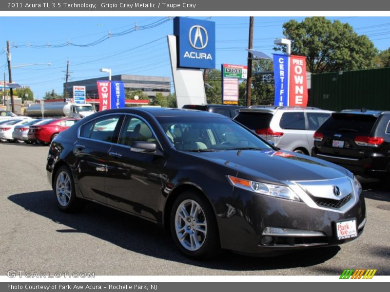 Grigio Gray Metallic / Taupe Gray 2011 Acura TL 3.5 Technology